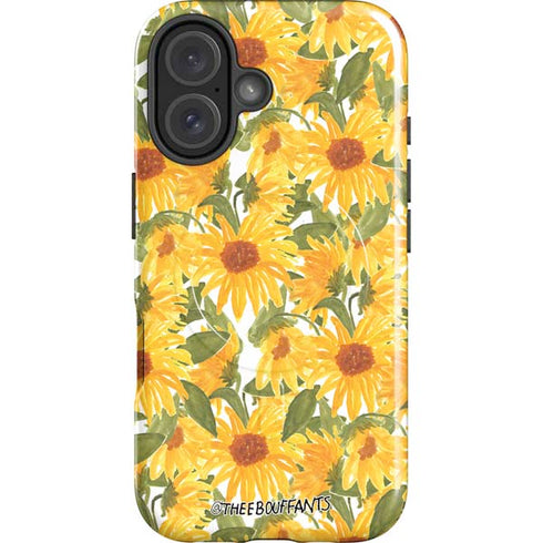 Bouffants and Broken Hearts Sunflowers iPhone 16 Plus Magsafe Impact Case
